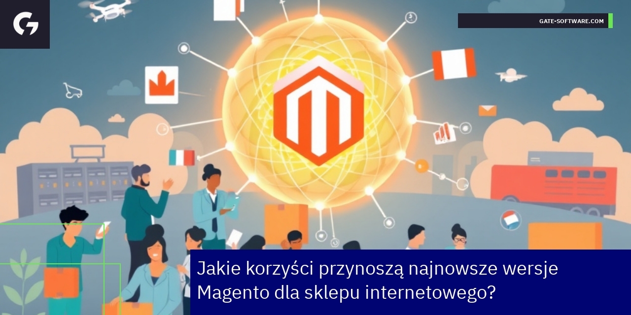 Schemat korzyści aktualizacji platformy Magento