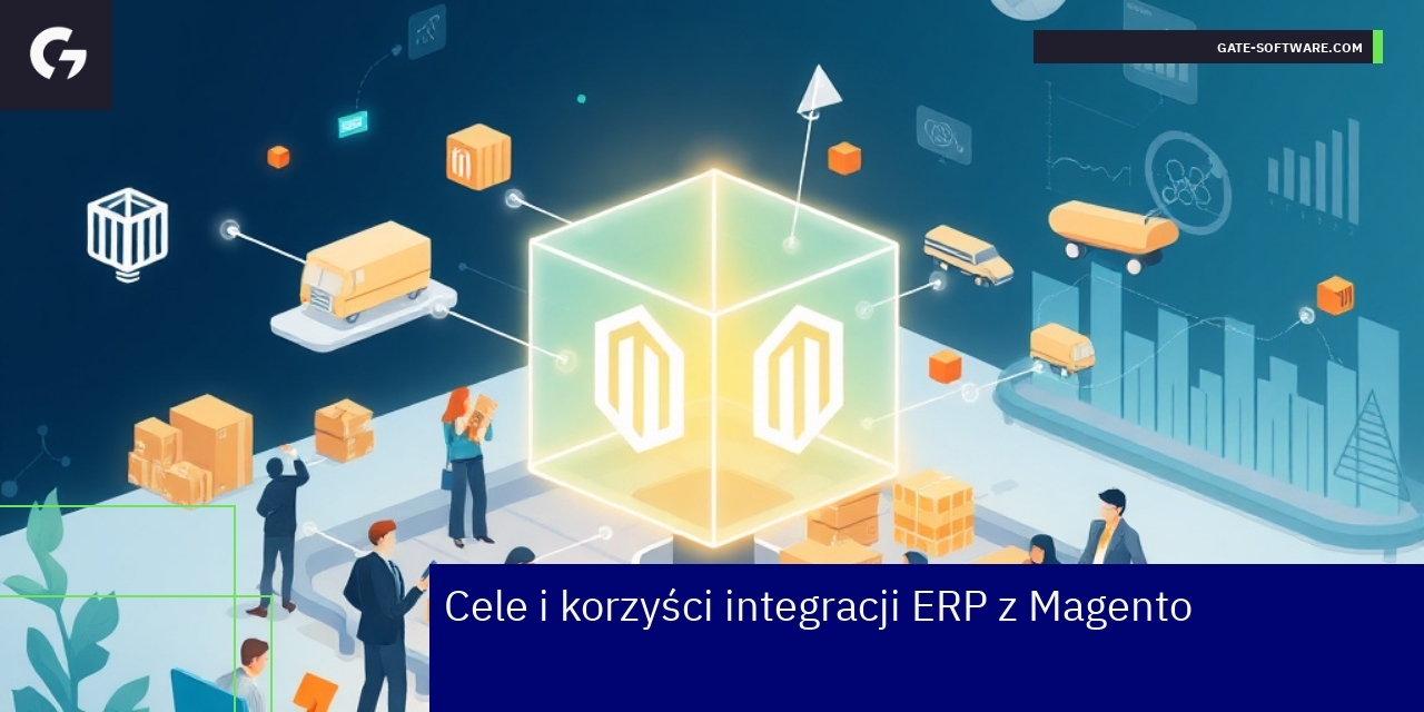 Schemat integracji ERP i Magento dla biznesu B2B