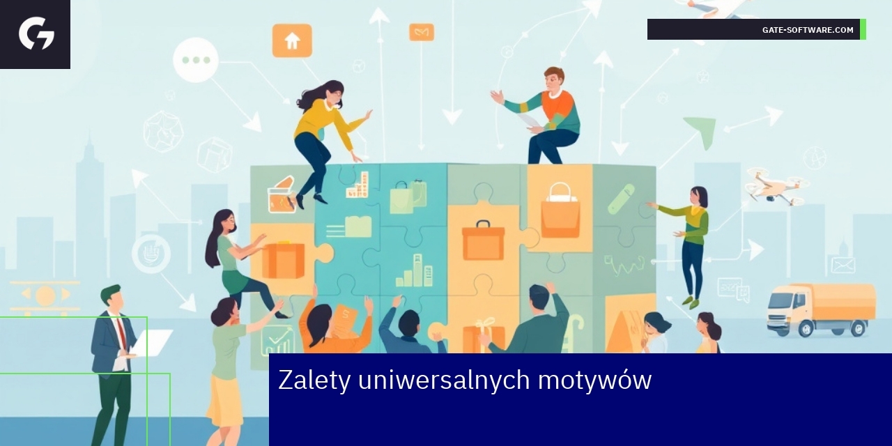 Grafika przedstawiająca zalety motywów eCommerce