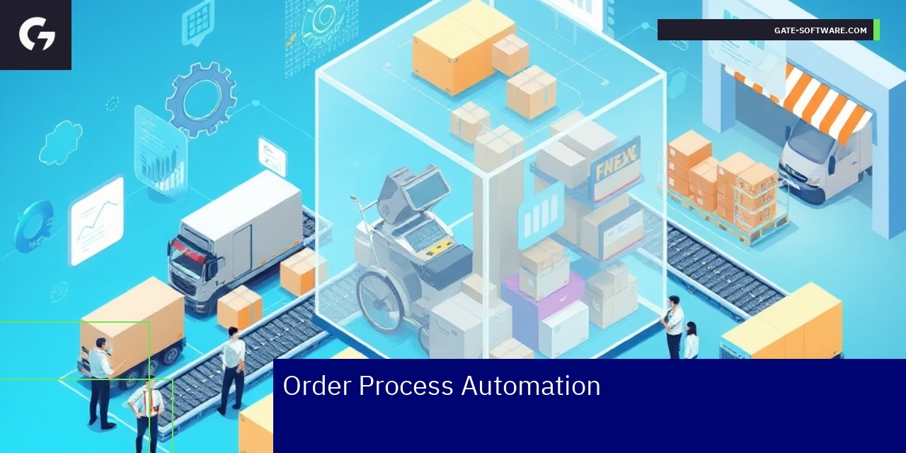 Order Automation and Magento Theme Development Diagram showing order process automation and Magento theme steps