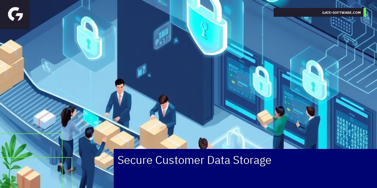Secure Customer Data Storage and Compliance Data encryption and GDPR compliance concepts