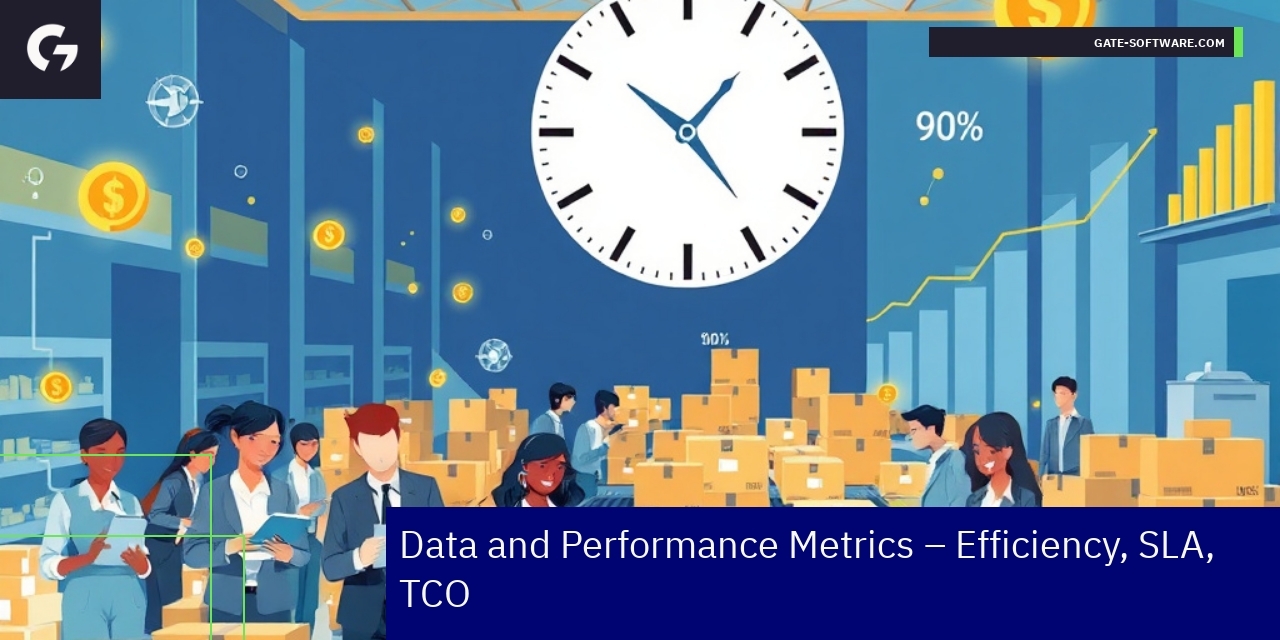 Graphs showing B2B project efficiency and metrics