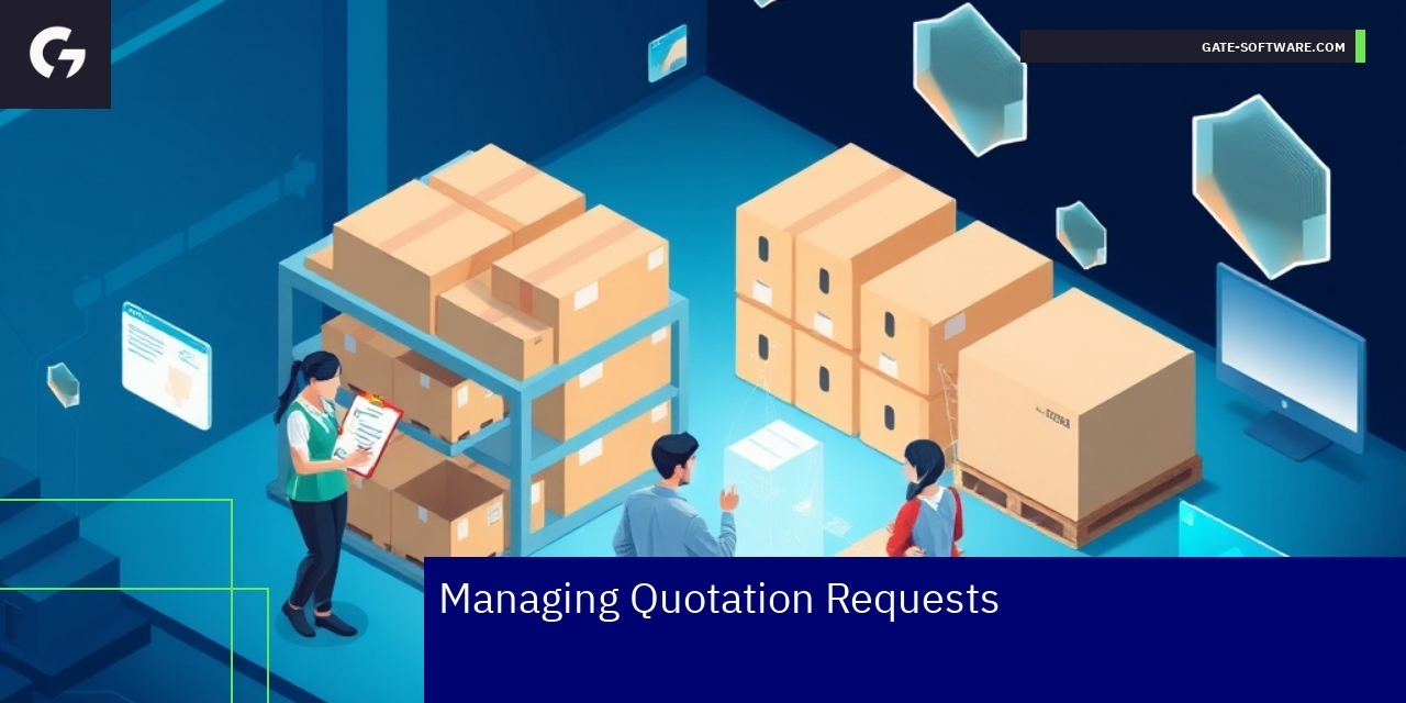 Workflow charts showing quotation and order process