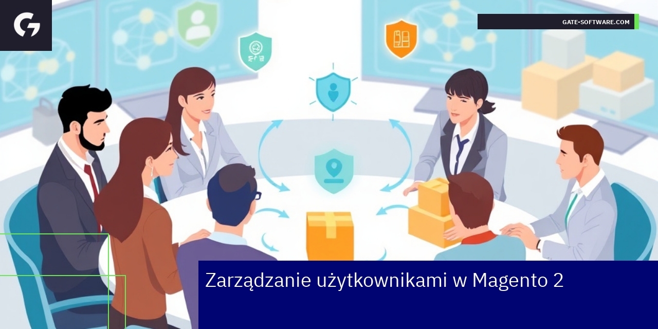 Zarządzanie użytkownikami i B2B w Magento 2 Interfejs zarządzania użytkownikami Magento 2 na ekranie