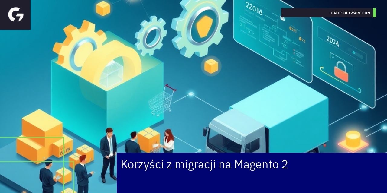 Schemat korzyści migracji Magento 2 dla firm B2B