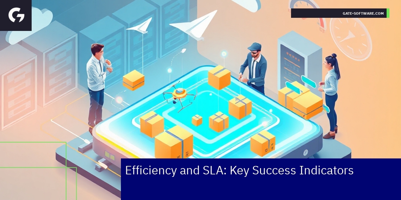 Graph showing key Hyva performance and SLA indicators