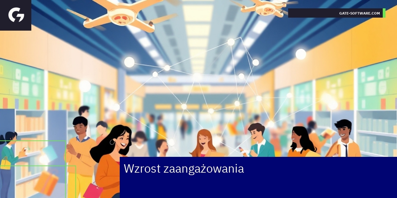 Grafika przedstawiająca wzrost zaangażowania użytkowników PWA