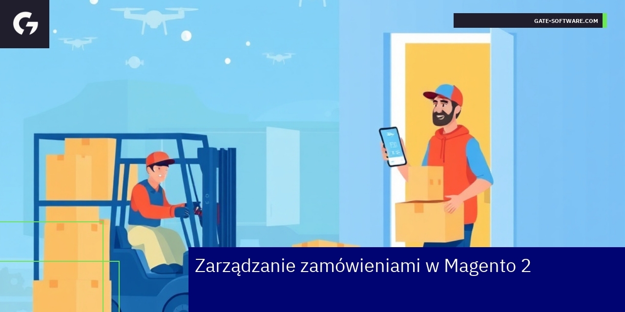Proces zarządzania zamówieniami i logistyka Magento