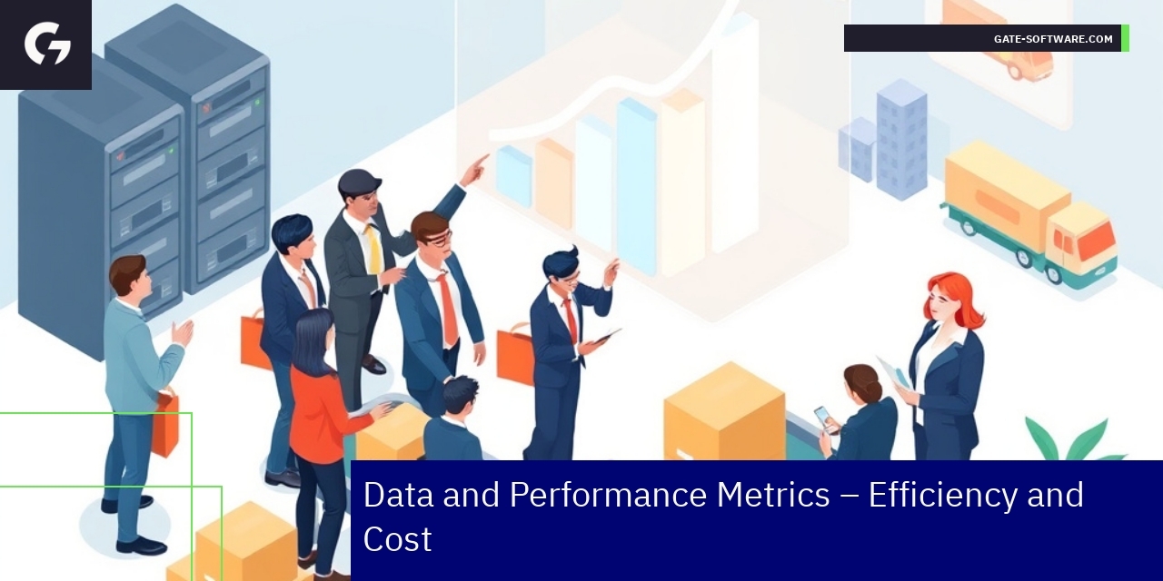 Graphs illustrating B2B efficiency and ROI improvements