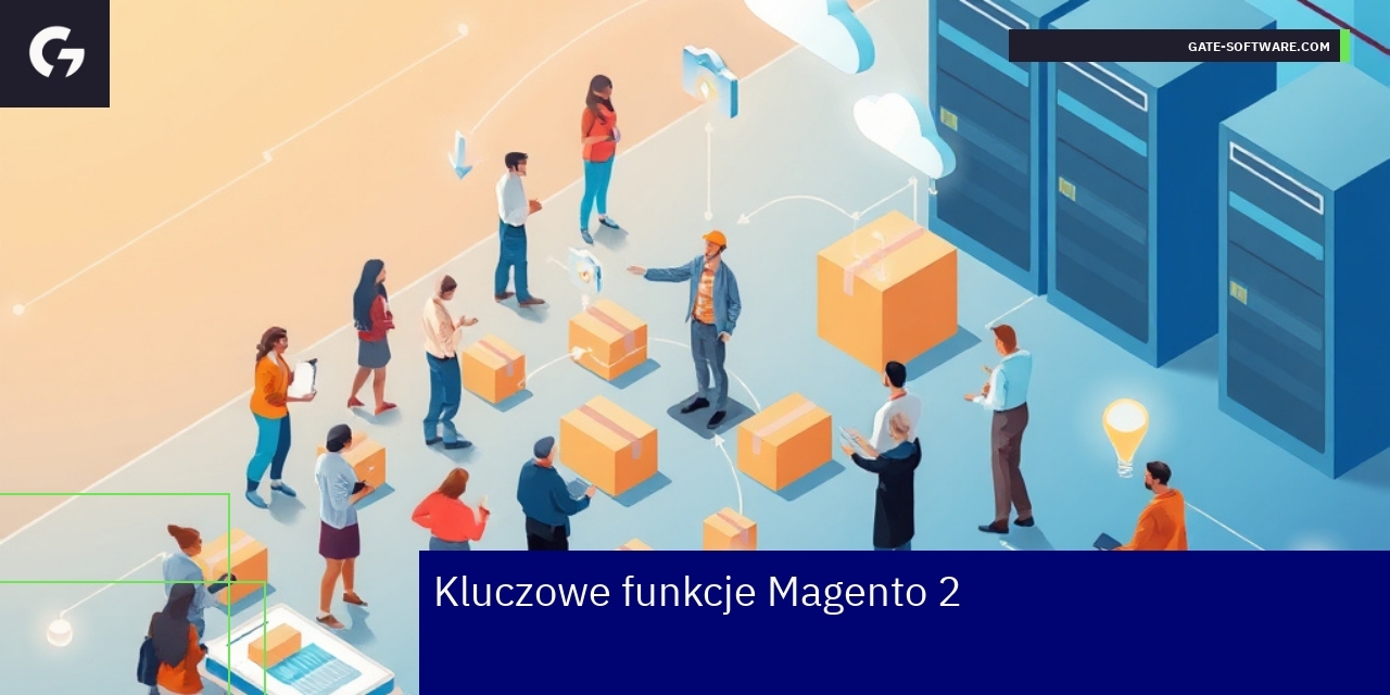 Schemat funkcji platformy Magento 2 e-commerce