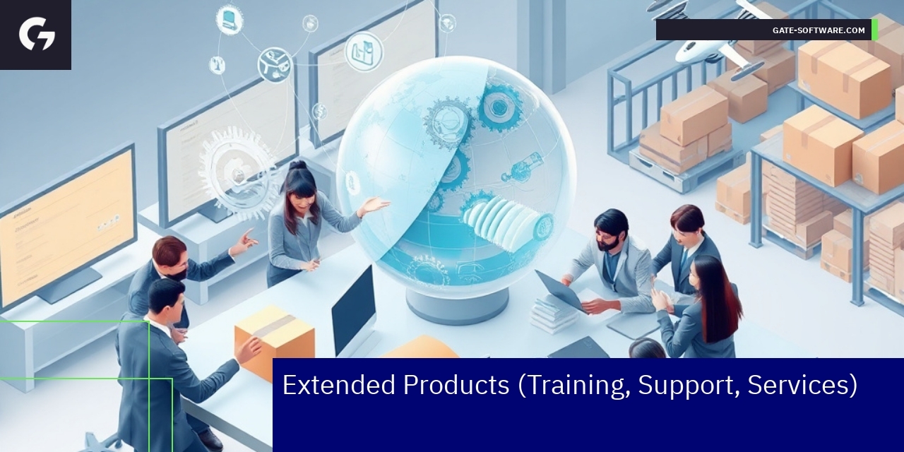 Extended Services for B2B Ecommerce Platforms Business professionals collaborating over digital platforms