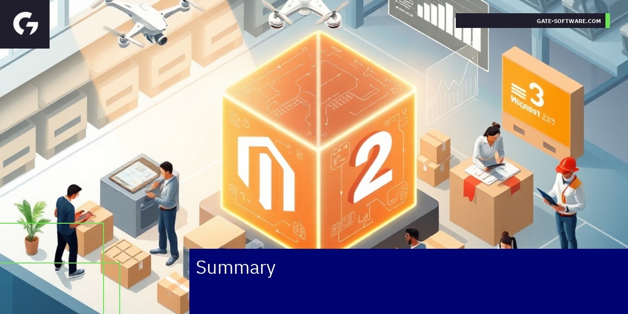 Illustration of Magento 2 growth and optimization