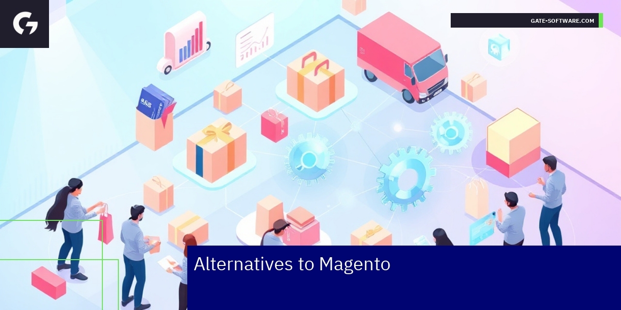 Top Magento Alternatives for E-commerce Platforms Logos and features of leading e-commerce platforms