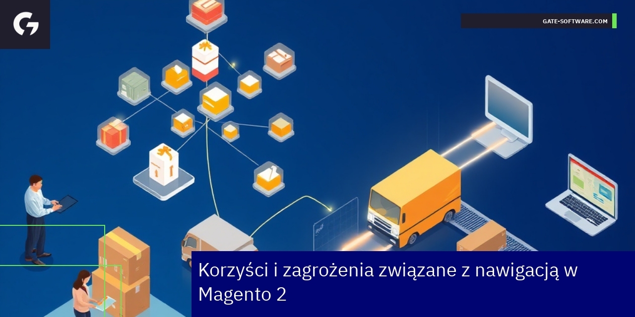Schemat nawigacji i elementów sklepu Magento