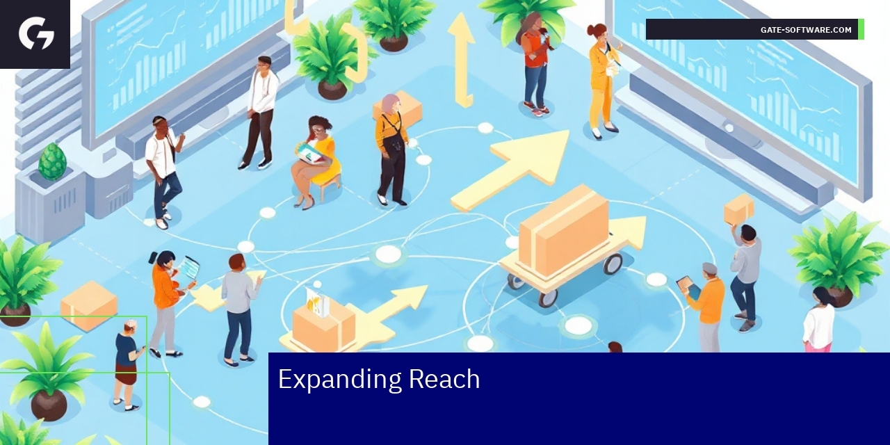 Abstract technology graphic with global network
