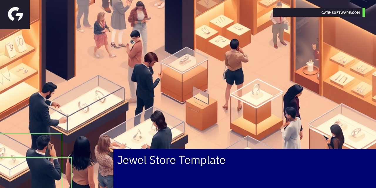 Jewelry Store Design and User Experience Overview Elegant jewelry store interface and design elements
