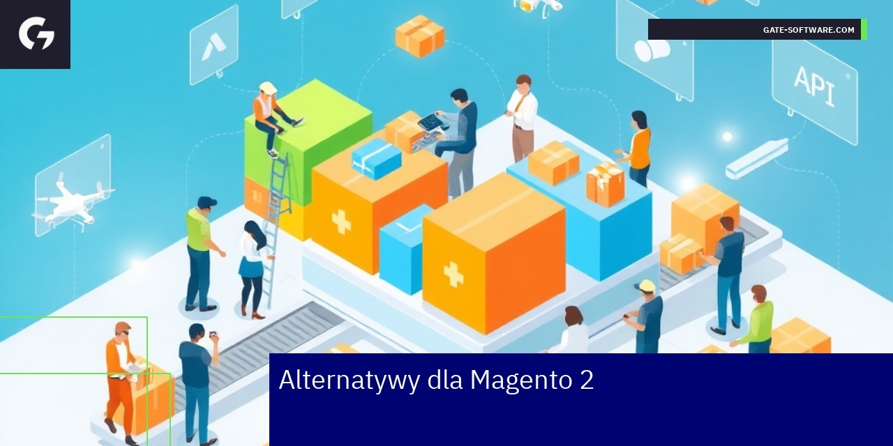 Schemat przedstawiający alternatywy dla Magento 2