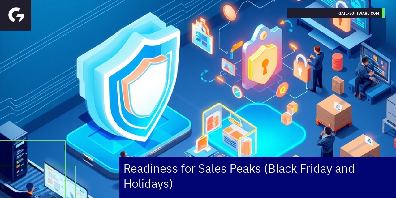 Ensuring Readiness for Sales Peaks Graph showing performance, errors, and security measures