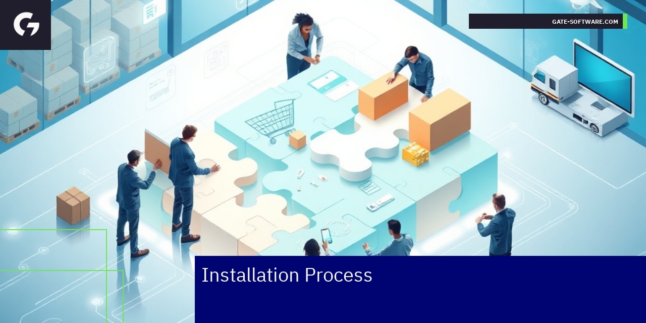 Diagram illustrating UiR system installation steps