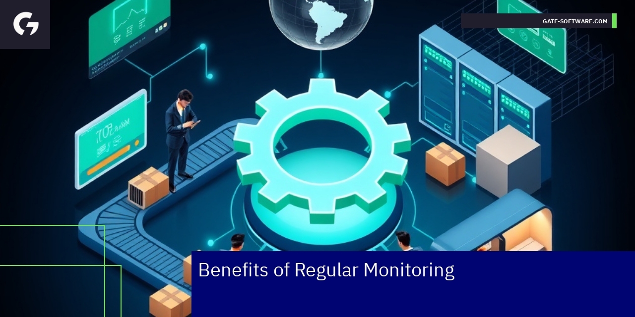 Dashboard showing monitoring stats and checklists