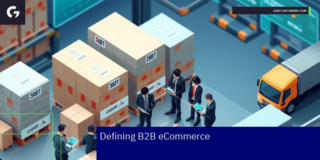 Core Concepts of B2B eCommerce Explained Illustration of B2B eCommerce workflow and key features