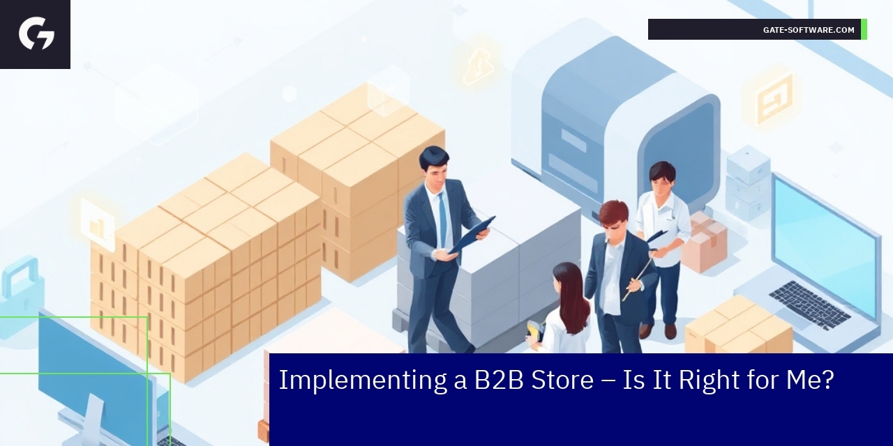 Key Aspects of Implementing a B2B Store B2B ecommerce integration and store management diagram