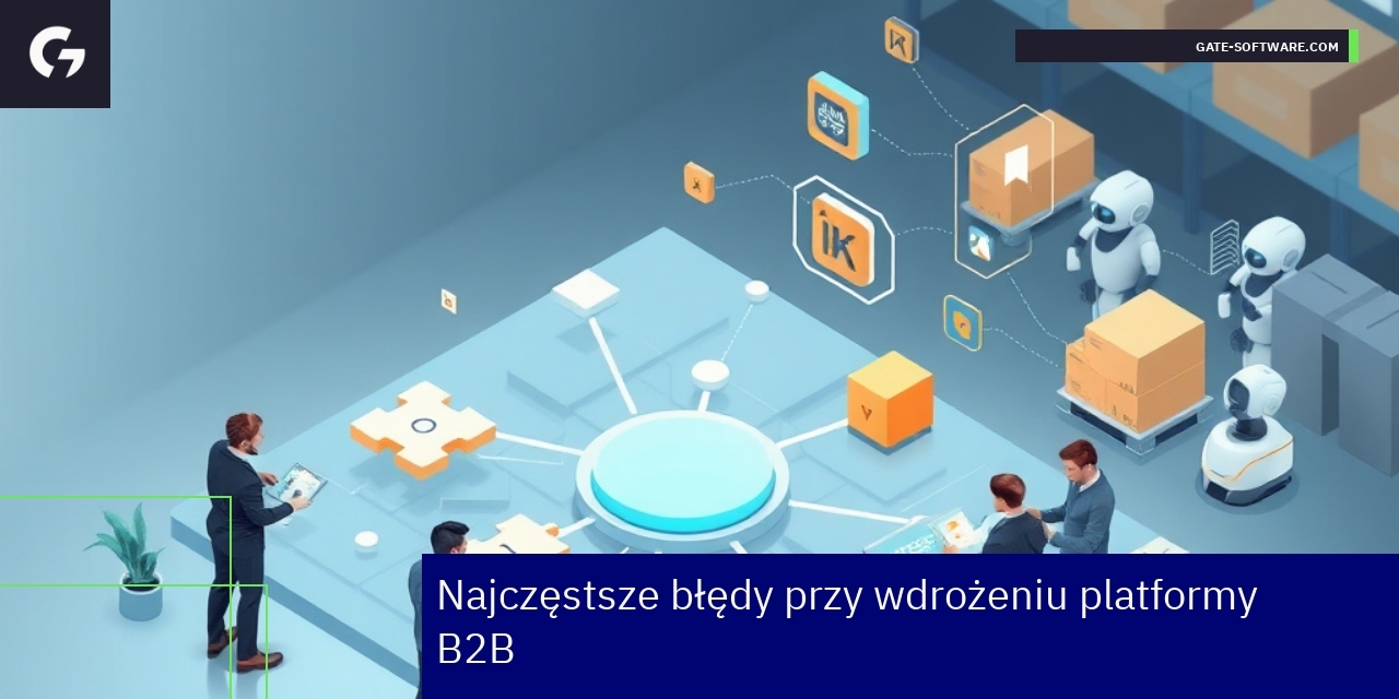 Schemat błędów podczas wdrożenia platformy B2B