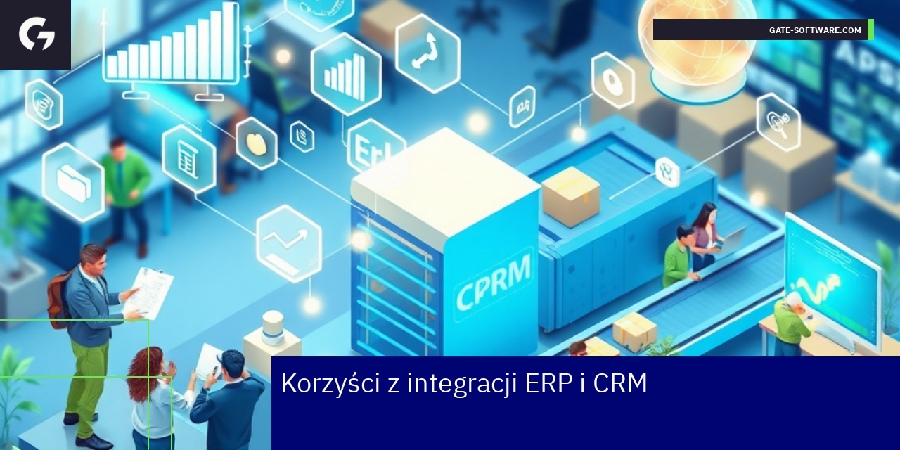 Schemat integracji systemów ERP i CRM w firmie