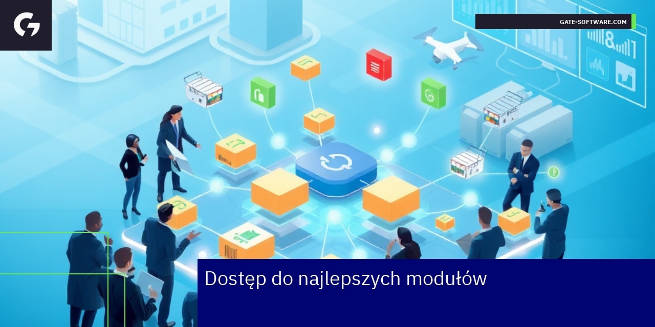 Interfejs platformy Magento i ikony funkcji B2B