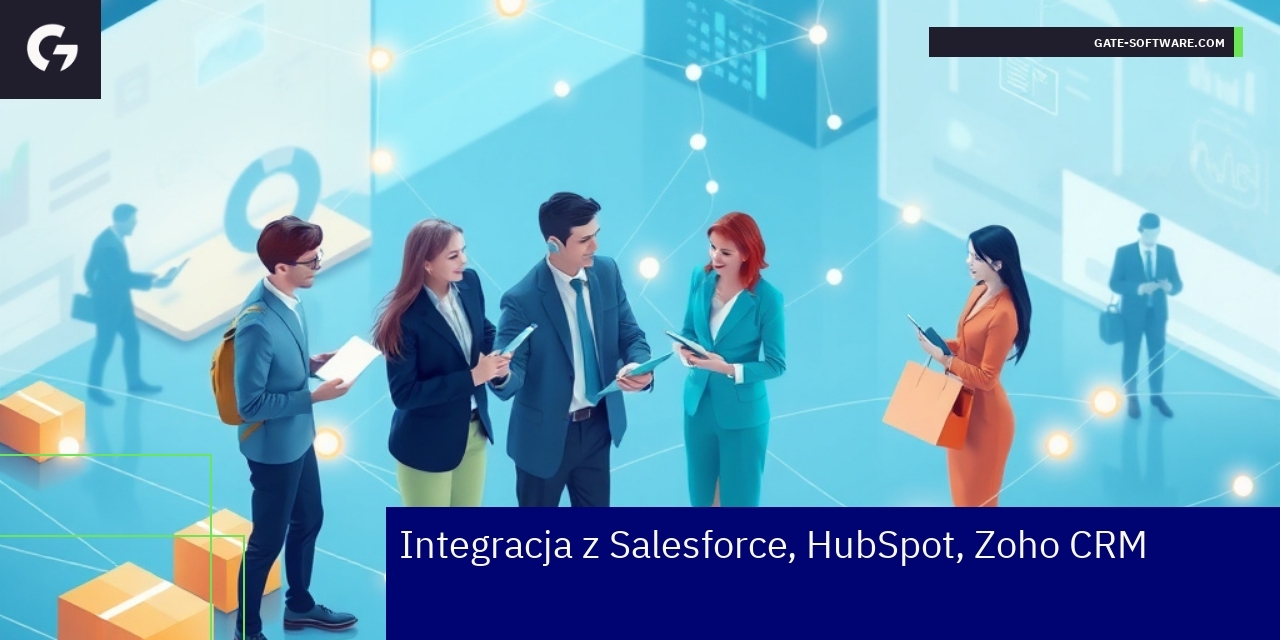 Schemat integracji UiR z Salesforce HubSpot Zoho CRM