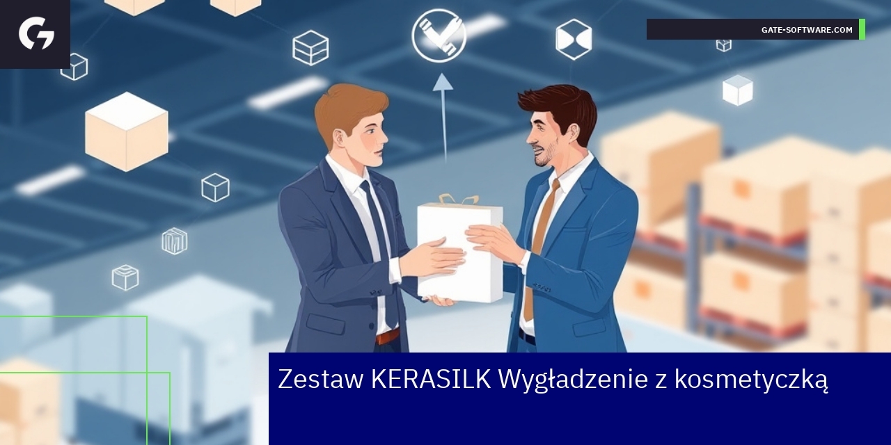 Produkt KERASILK z kosmetyczką i elementy eCommerce