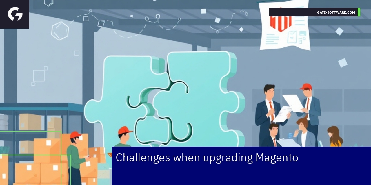 Illustration of Magento upgrade process and challenges