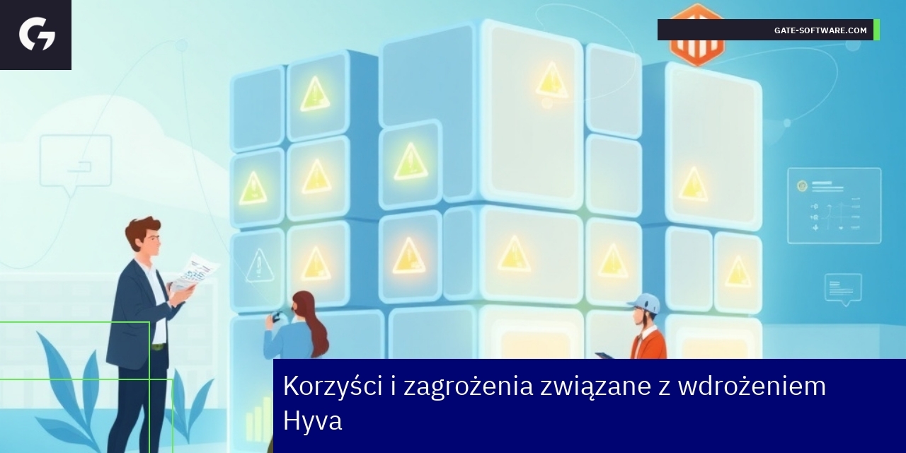 Schemat korzyści i zagrożeń Hyva w Magento