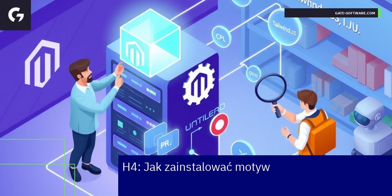 Schemat instalacji motywu Hyva w Magento