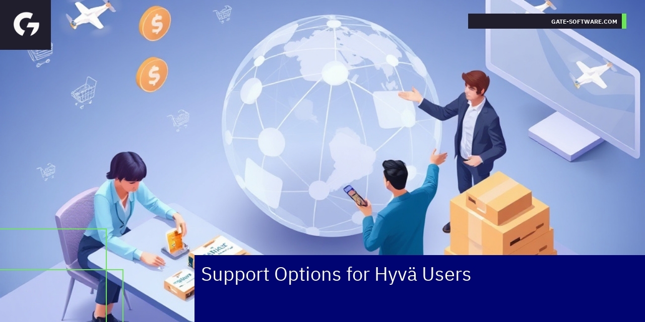 Hyvä theme support and installation guide illustration