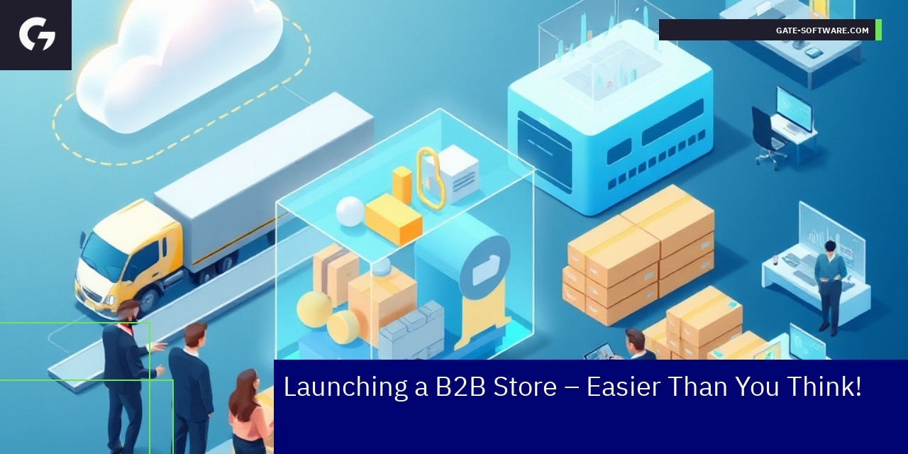 Professional ecommerce B2B platform workflow diagram
