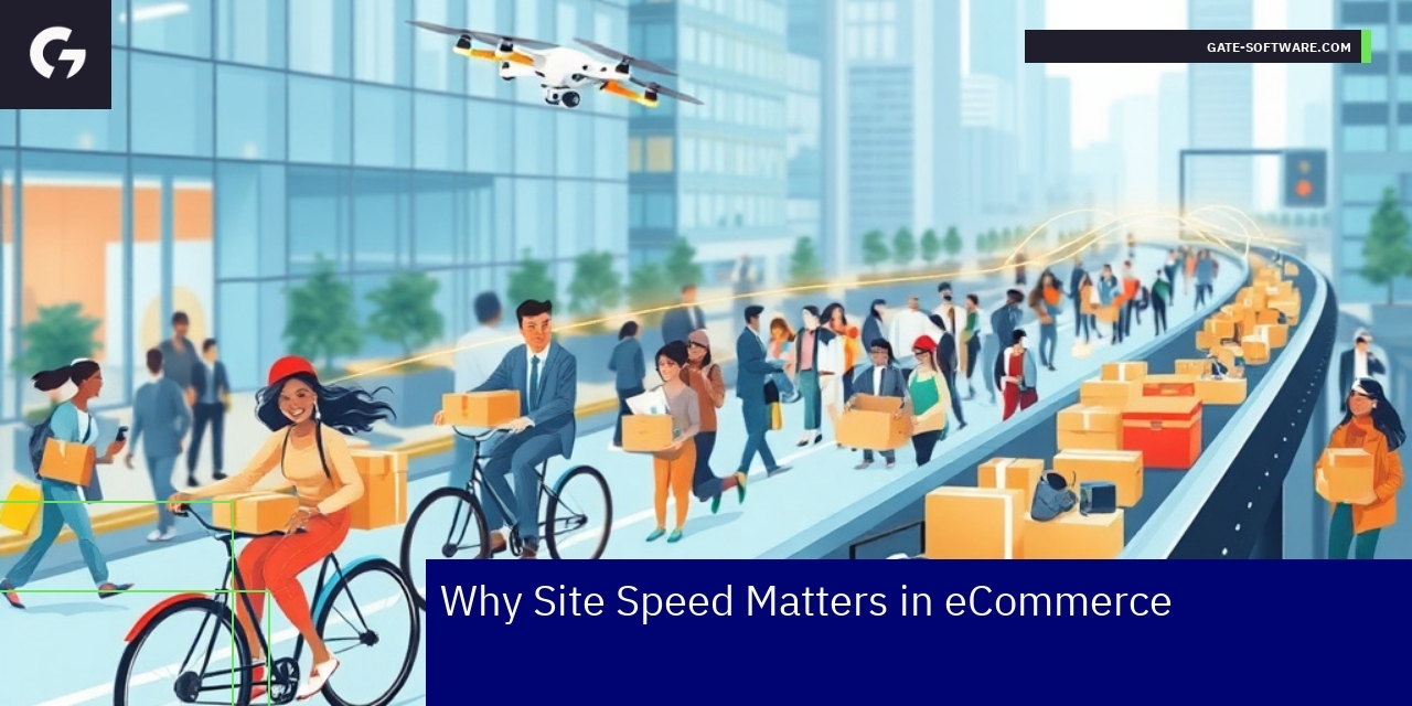 Graph showing site speed improving eCommerce metrics