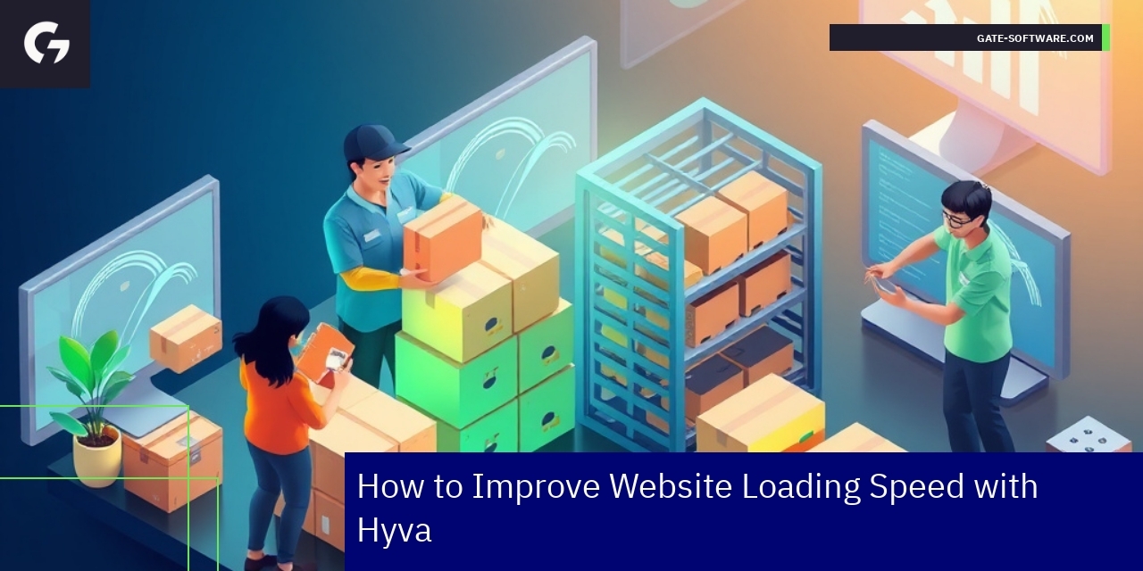 Improving Website Speed with Hyva for Magento Diagram showing Hyva benefits and challenges