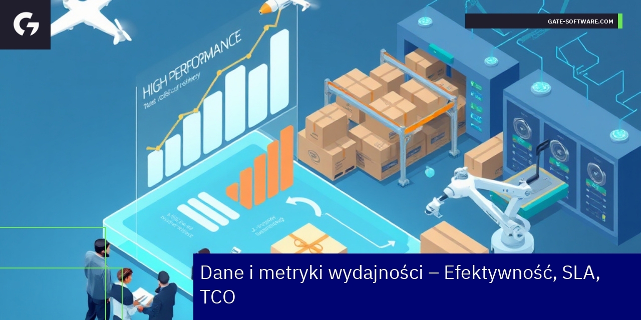 Wykresy i dane metryk wydajności projektów B2B