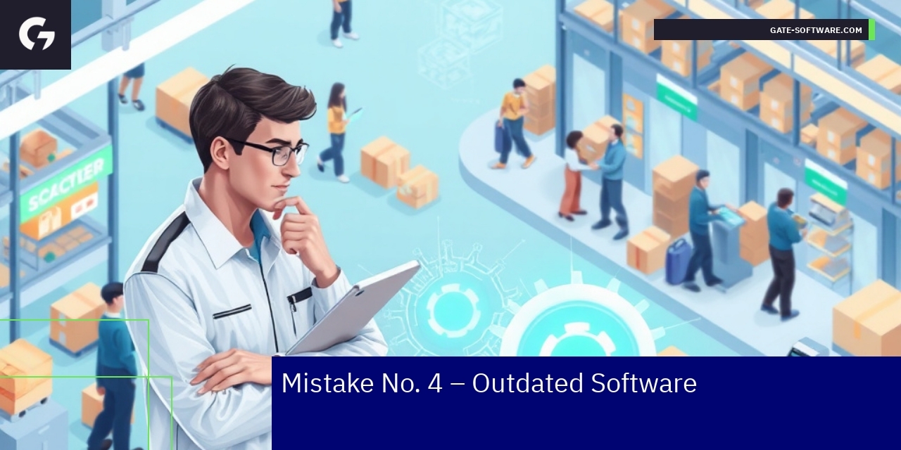 Magento software update concept with gears and alerts