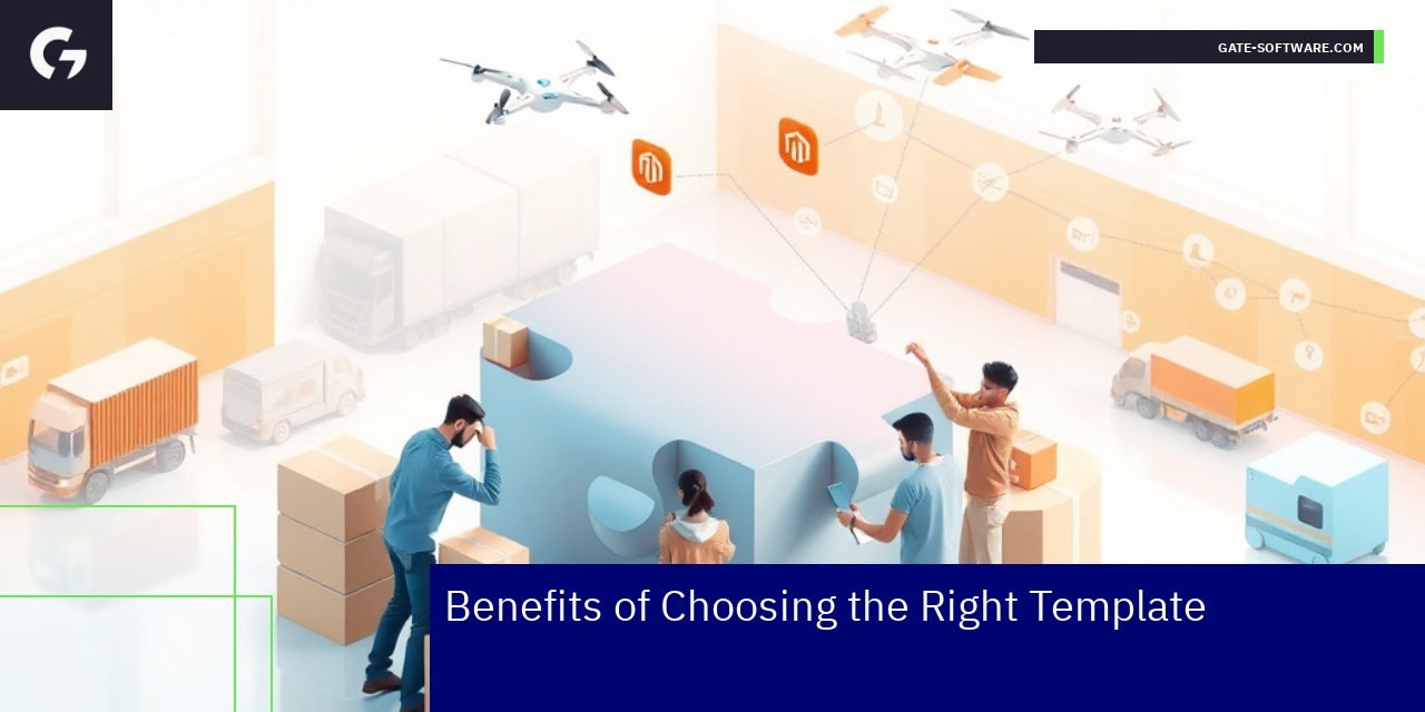 Diagram showing Magento 2 template benefits