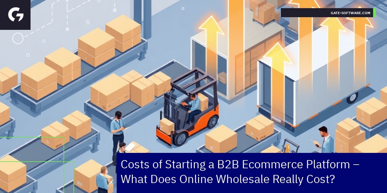 Diagram showing B2B ecommerce cost components
