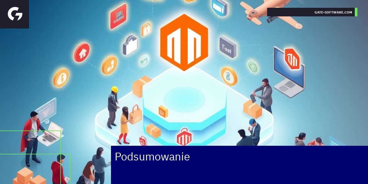 Dashboard sklepu Magento 2 na komputerze