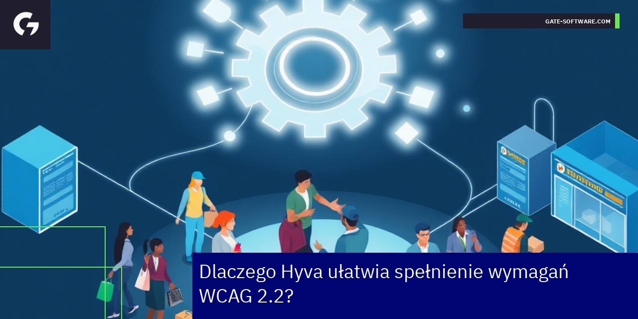 Ilustracja optymalizacji frontendu pod WCAG i Core Web Vitals