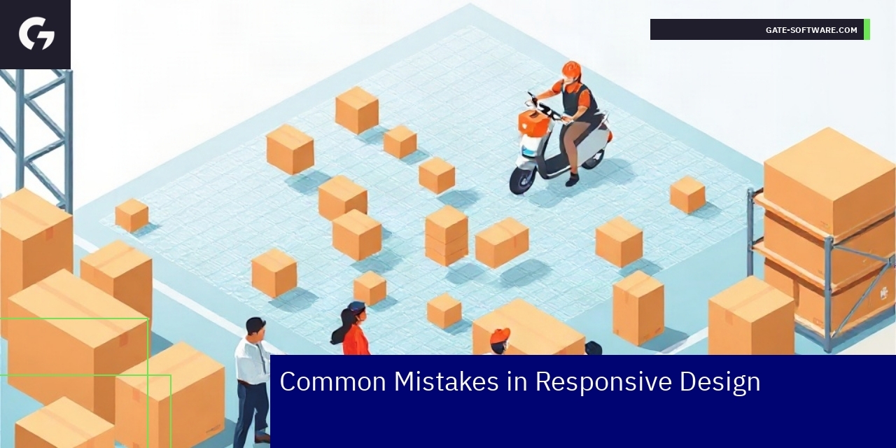 Diagram illustrating common responsive design errors