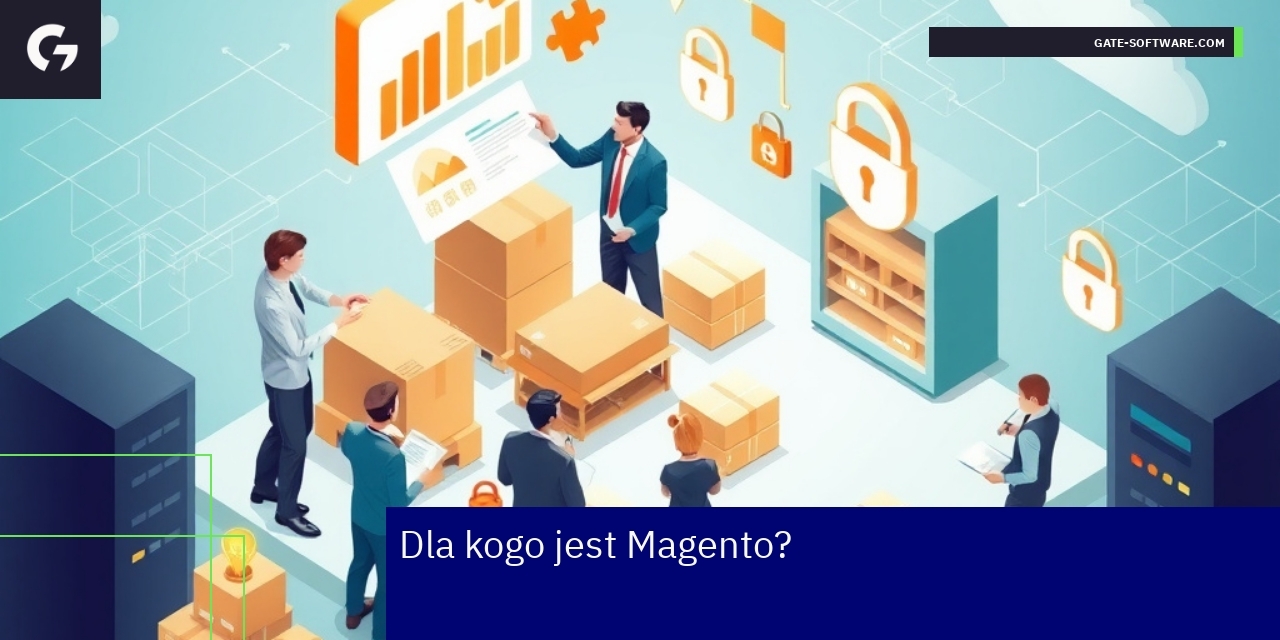 Zalety i wdrożenie platformy Magento Ilustracja procesu wdrożenia platformy Magento B2B