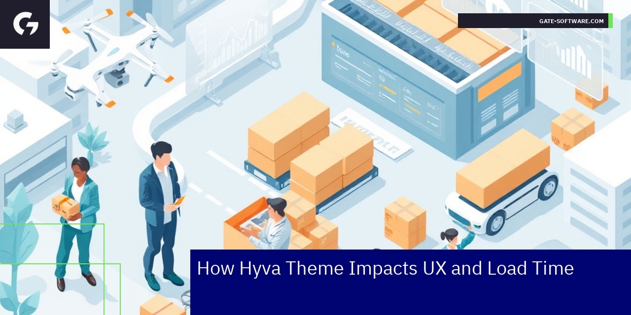 Diagram showing Hyva theme improvements and challenges