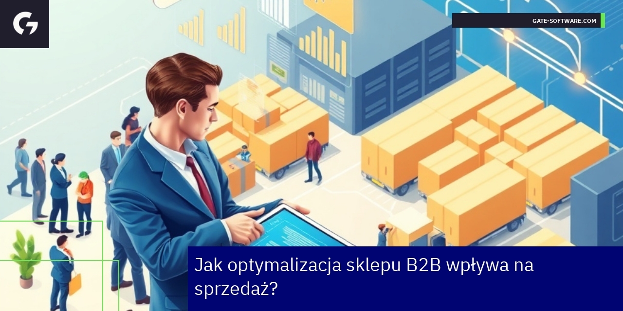 Schemat funkcjonalności i korzyści sklepu B2B
