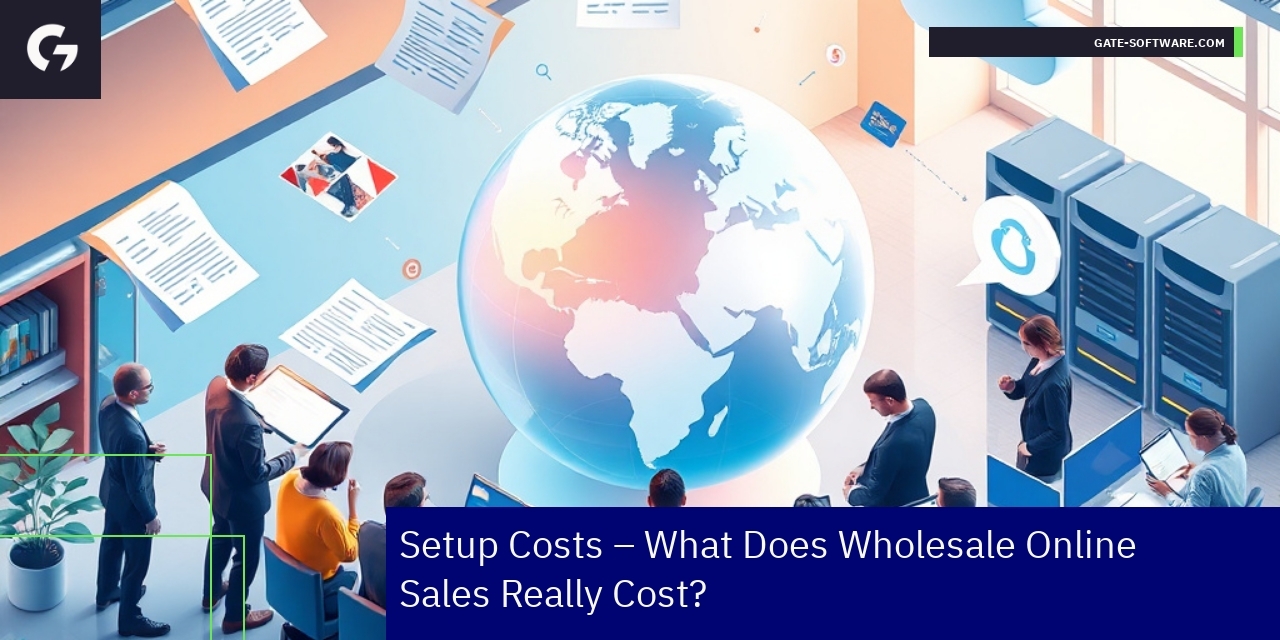 Illustration of B2B online sales cost factors