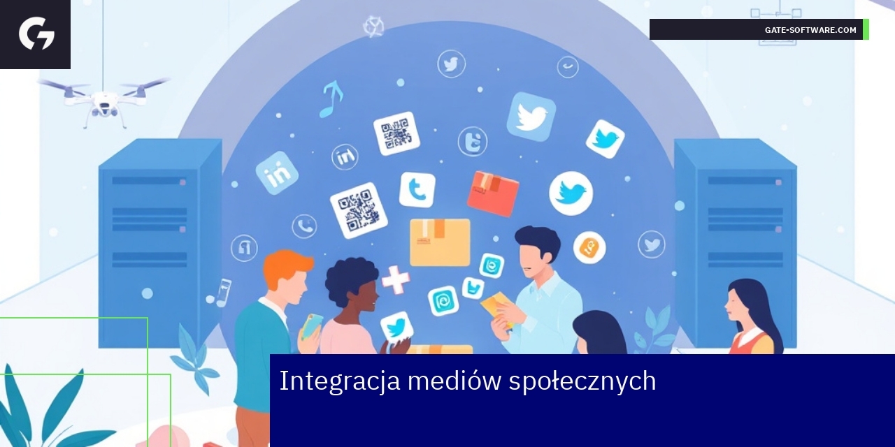 Schemat integracji mediów społecznościowych w Magento